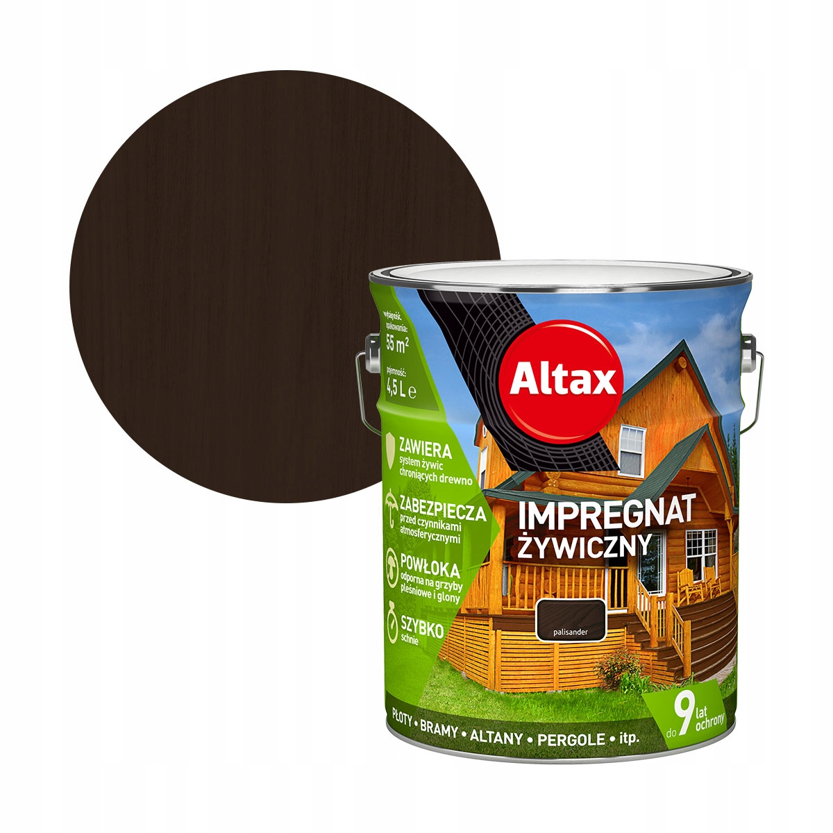 

Altax Impregnat Żywiczny 4,5L Palisander