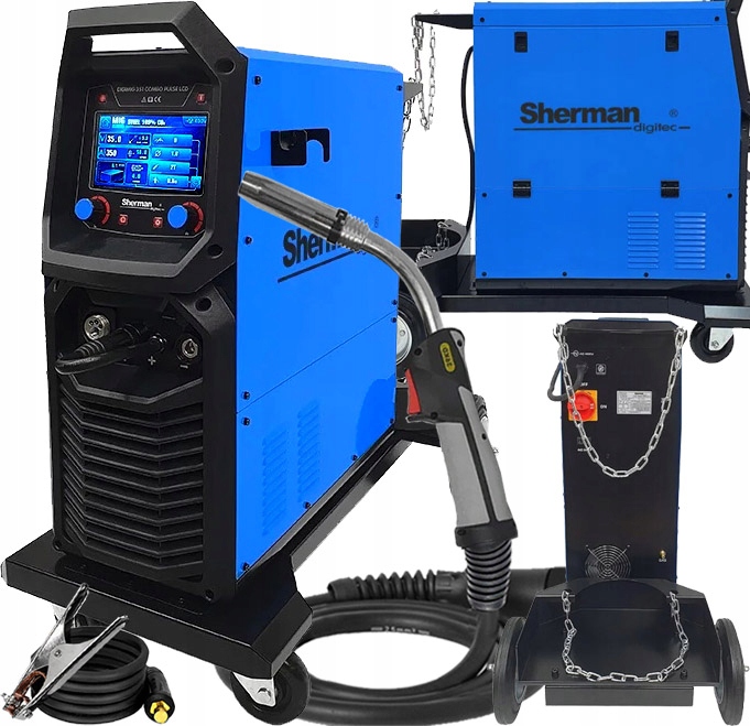 Invertorová Svářečka Sherman Digimig 351 Combo Pulse LCD 400V Synergie