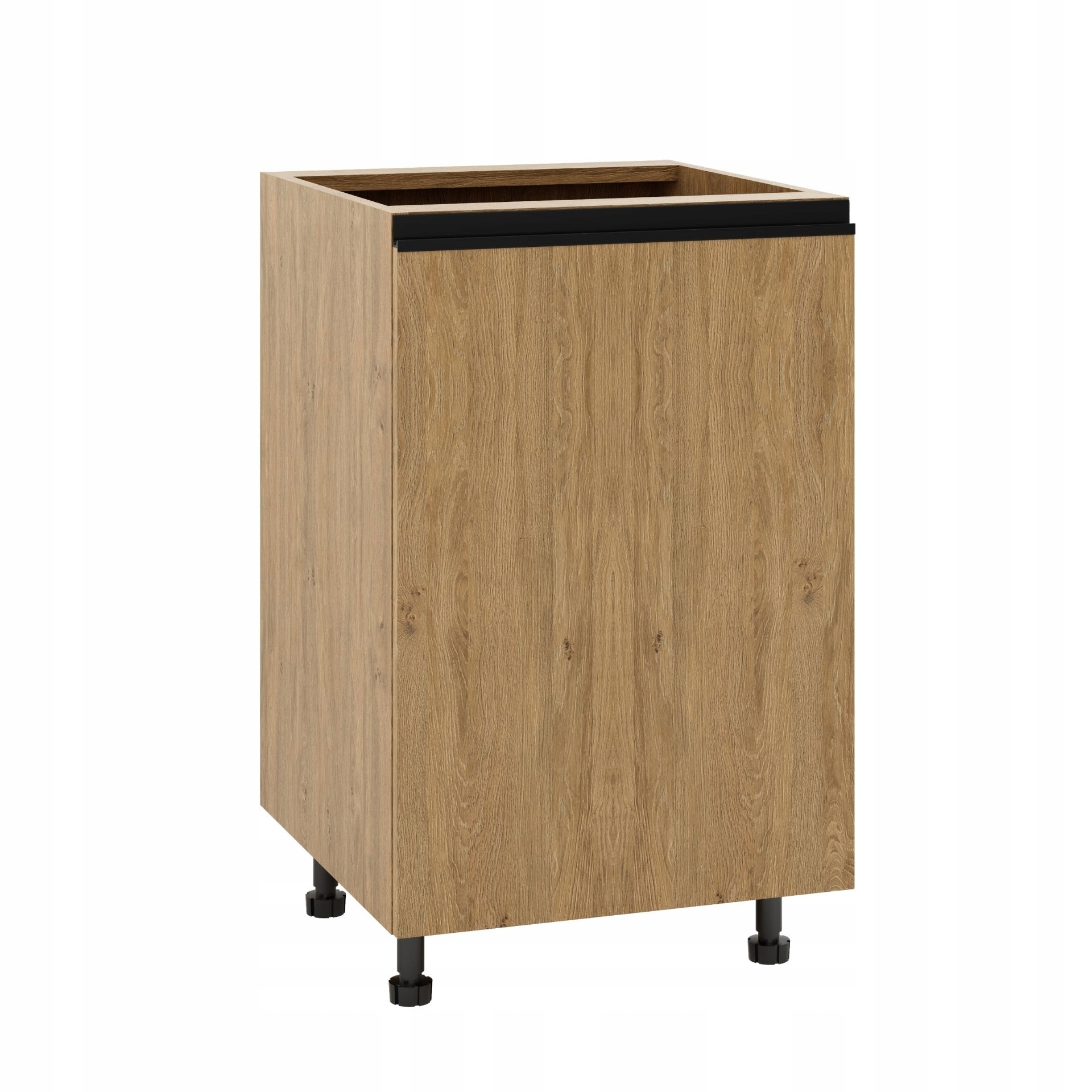 Kuchyňská skříňka 50 Tal dub kamenný lišta černá