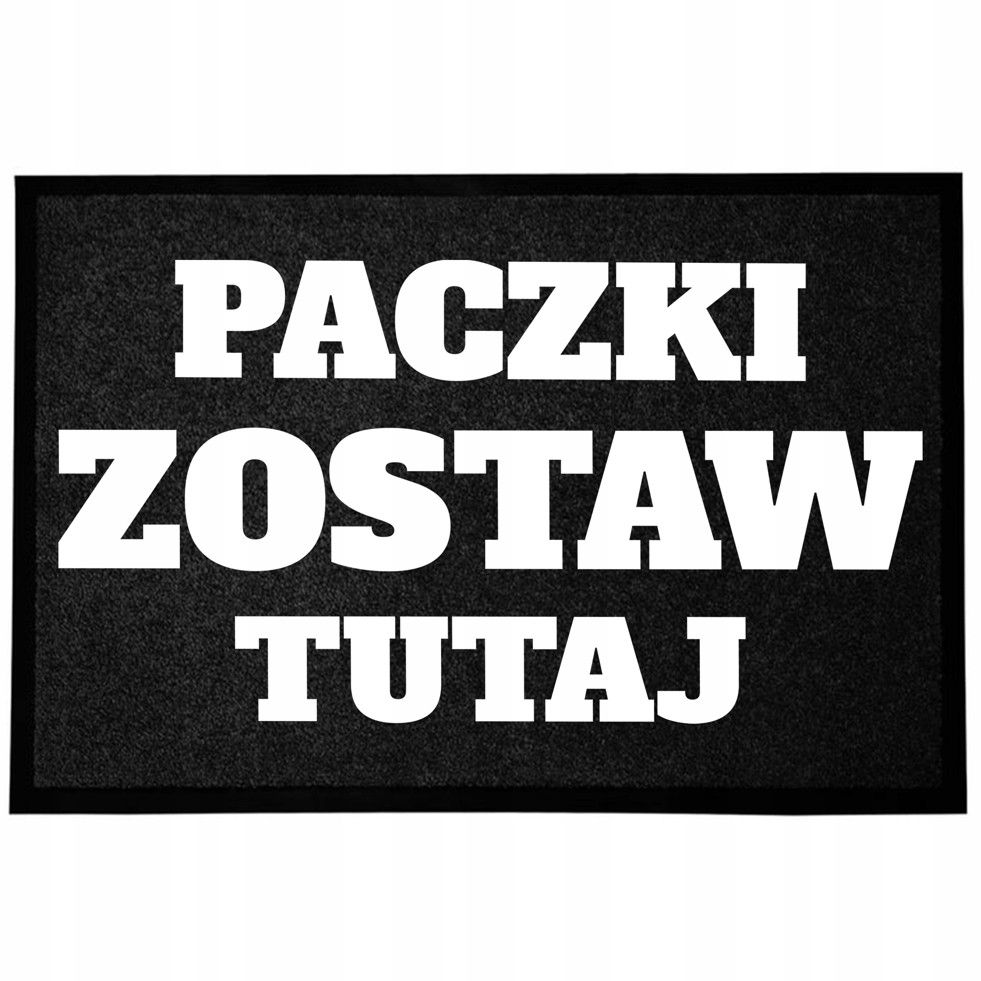 Wycieraczka Wejściowa Podłogowa Czarna Zabawny Nadruk Humor Paczki Zostaw