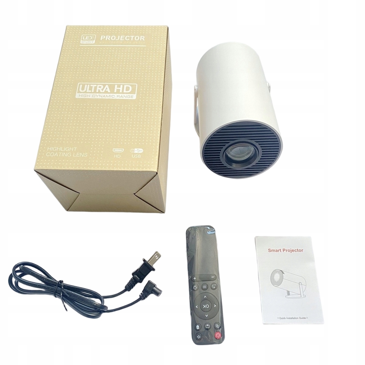 Mini Projektor Smart Tv Pro Android Full Hd 130" S Bluetooth Wifi Reproduktorem