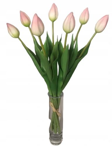 

Tulipany silikon Bukiet tulipanów Różowy 40cm 7szt