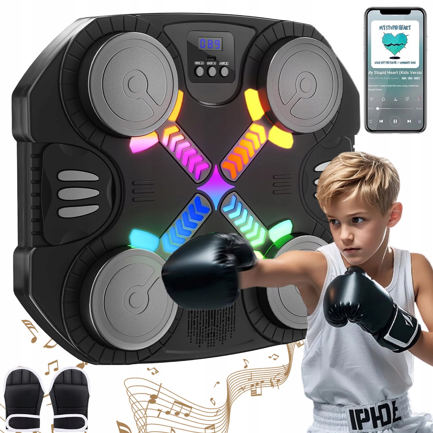 Boxovací Podložka Na Zeď Tréninková Taška Na Boxování Sada S Rukavicemi