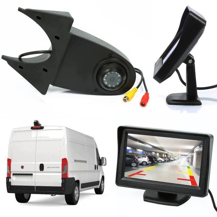 Sada Cúvacia Kamera Do Autobusu Monitor 4,3'' LCD Bus Ducato Jumper