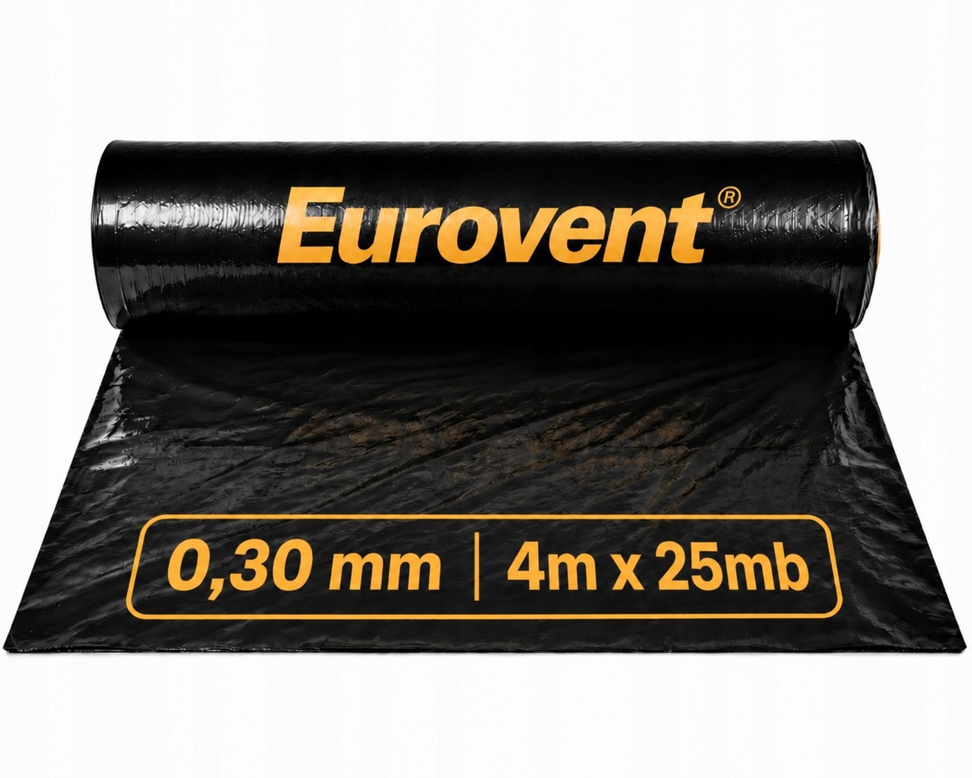 Fólie Stavební Černá Izolační Pod Podlahy S Výtokem 0,3 0,30 mm 4x25 m