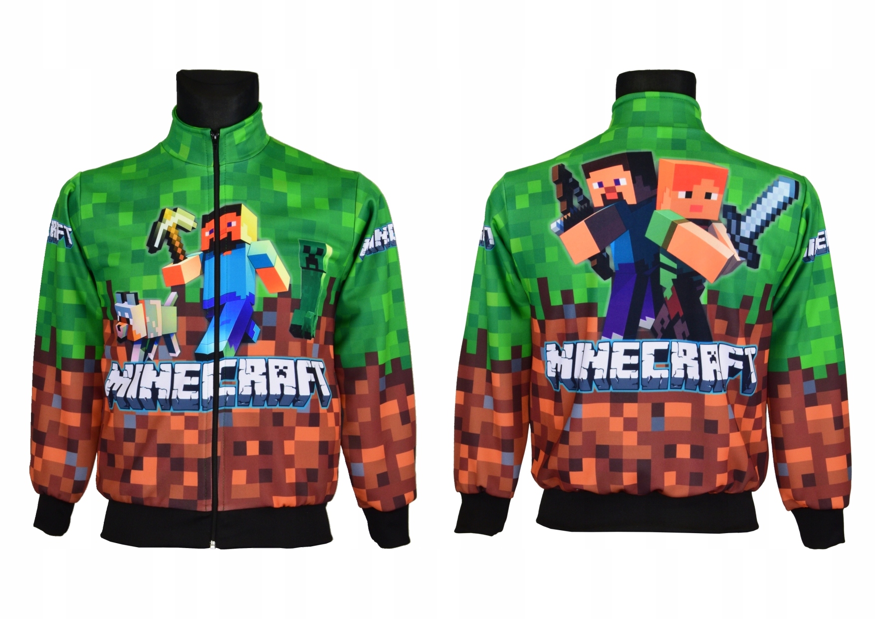 

bluza Minecraft dresowa dziecięca A32 rozm. 140