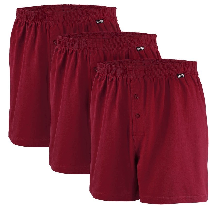 Velké boxerky Adamo Bordové vel 5XL, obvod 132 cm