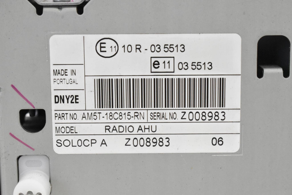 RADIO display player PANEL CD AUX AM5T-18C815-RN FORD C-MAX MK2 10-15