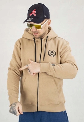 Mikina Środowisko Miejskie S Kapucí Zip Laur béžová