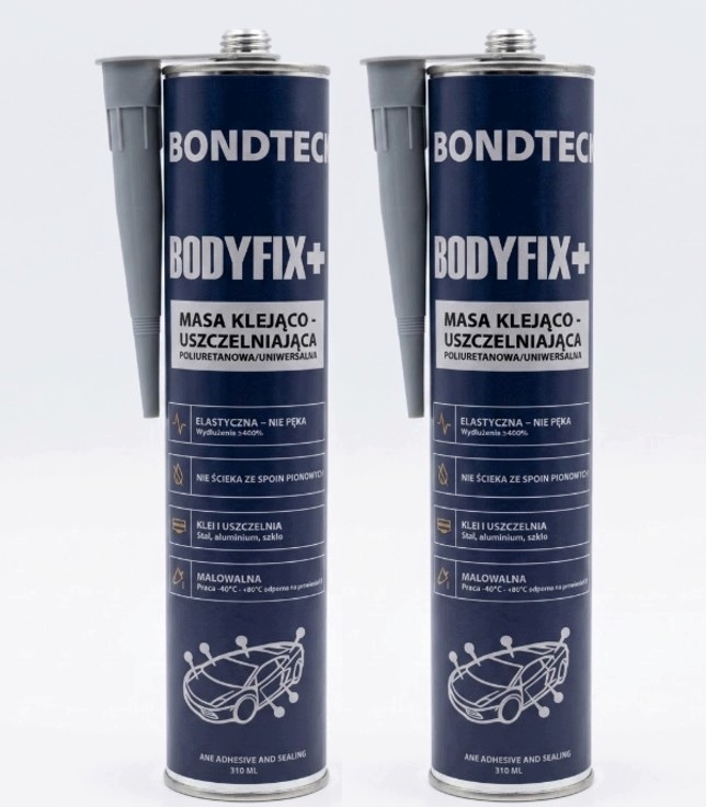 Masa uszczelniająca do karoserii Bodyfix+ Szara 310ml Bodyfix+| 2 Szt