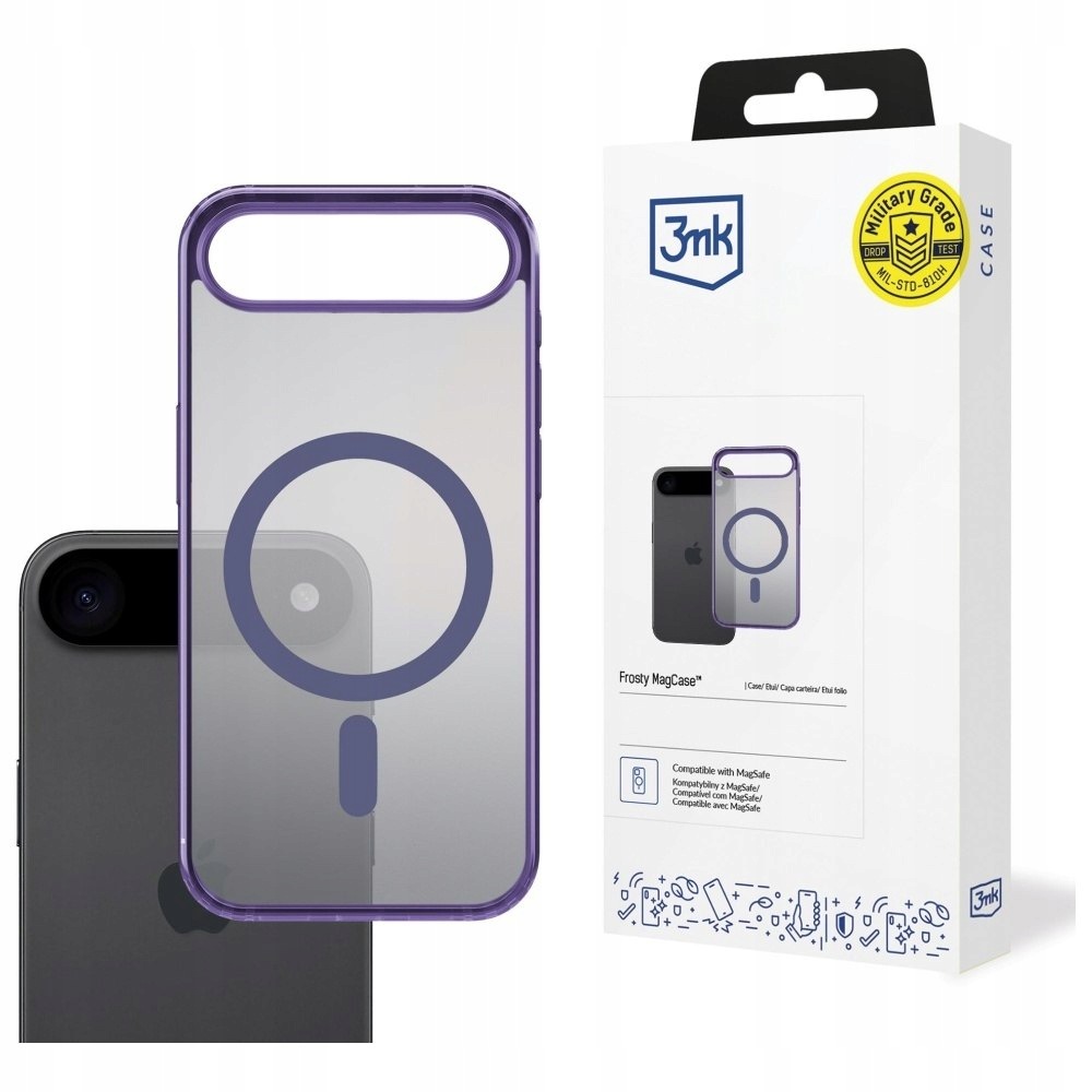 Etui 3MK Frosty MagCase do Apple iPhone Air fioletowy