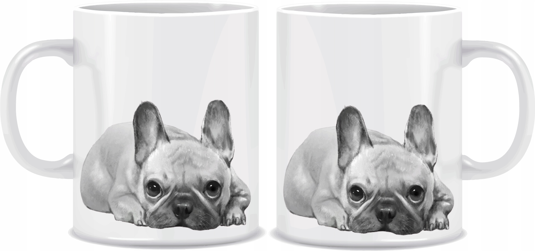 

Kubek z psem Buldog Francuski 330 ml + Kartonik