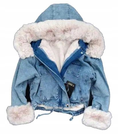 

Kurtka Jeansowa Z Futerkiem Katana Miś Futerko L