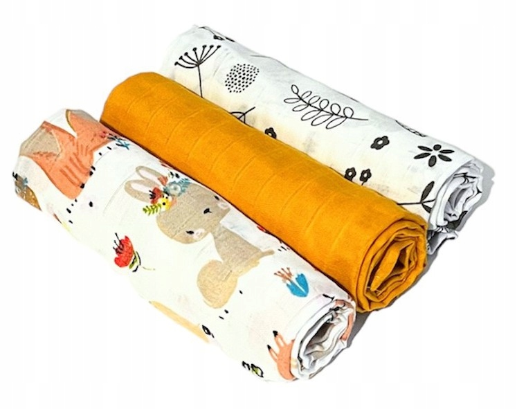 

Pieluchy Pieluszki Muślinowe Premium 3 Szt 70x75cm