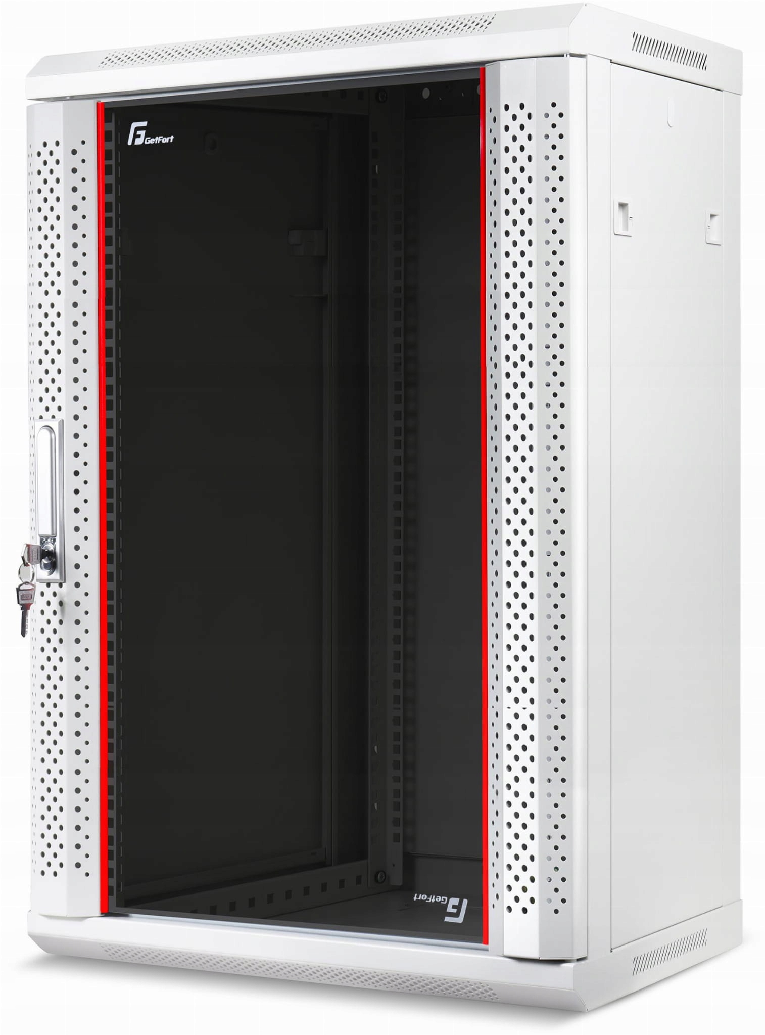 Szafa Rack Getfort 19 Cali 18U 600X450 Wisząca Szara