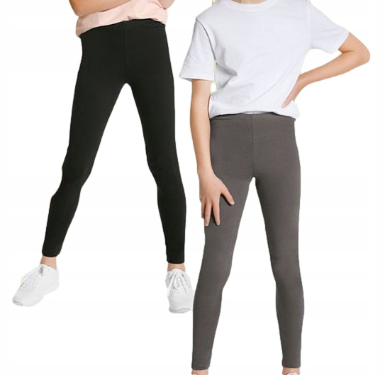 

2pak leginsy legginsy getry Szare Czarne *134-140