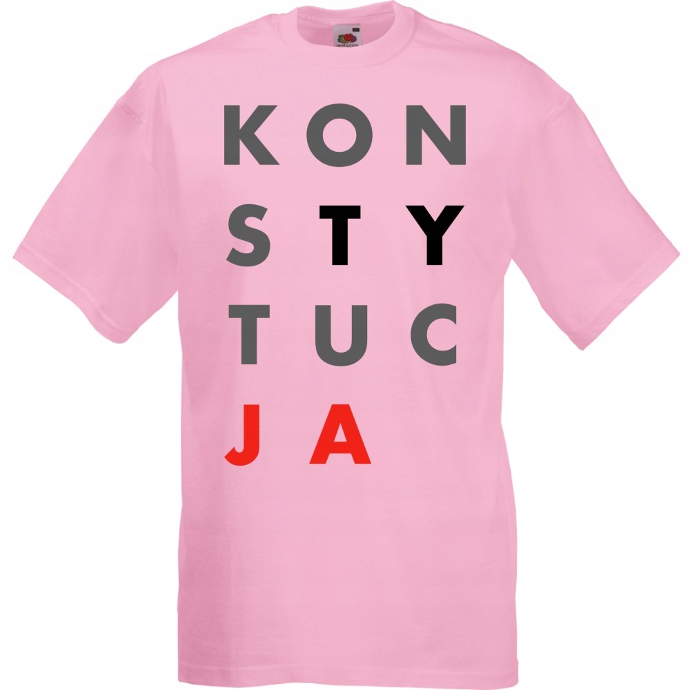 

koszulka konsTYtucJA demokracja duży nadruk A3 S