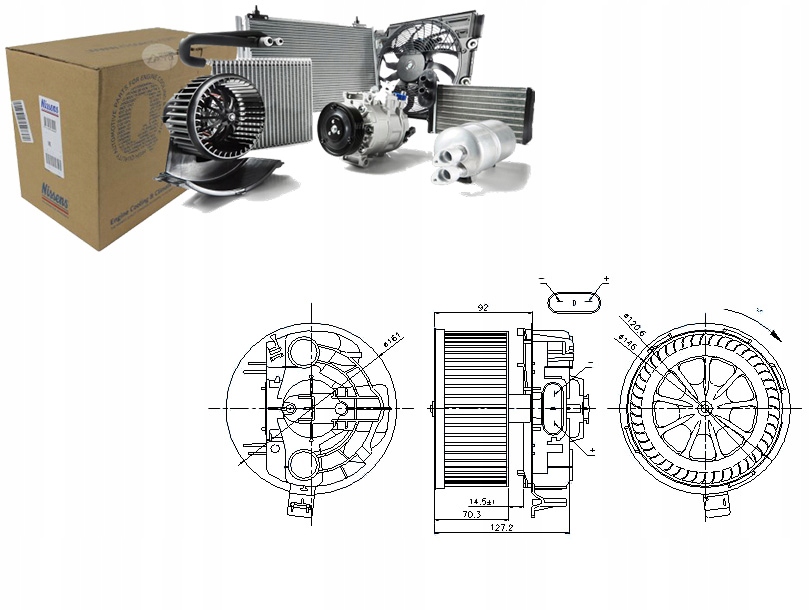 WENTYLATOR DMUCHAWA NISSENS 7701055135 7701056965