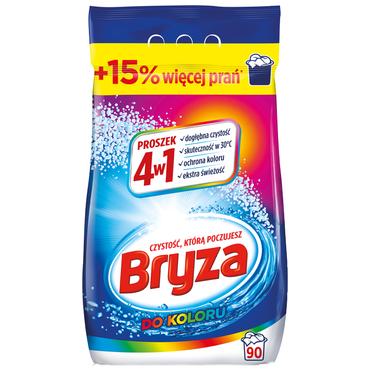 

Bryza 4w1 Proszek do Prania Color 5,85kg (90 pr)