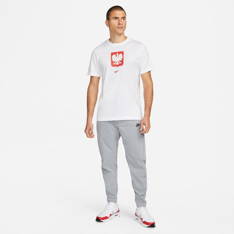 KOSZULKA POLSKI NIKE CREST KOSZULKA KIBICA POLSKA SPORTOWA BIAŁA ROZM L Kolekcja DH7604100
