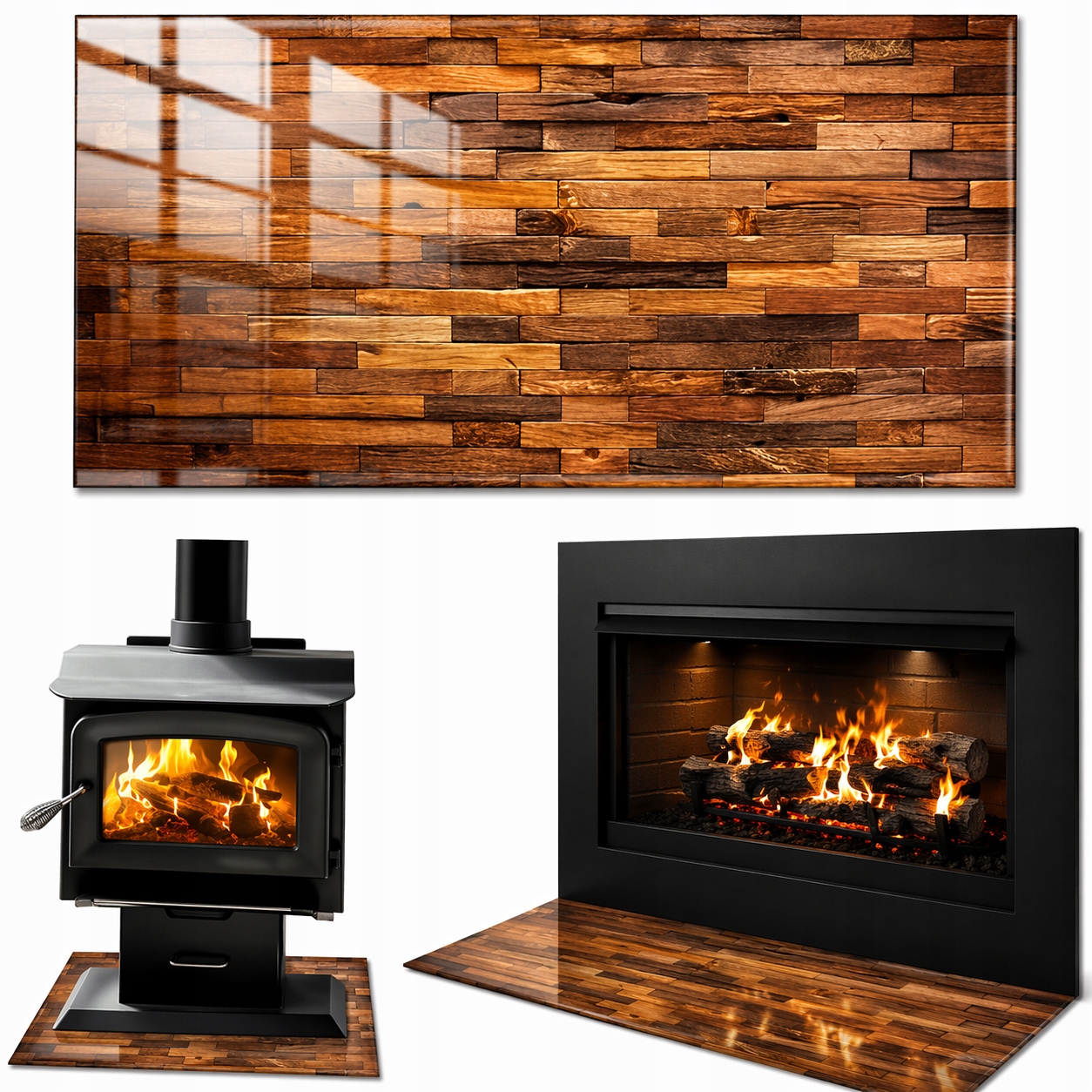 Sklo Pod Krb Tvrzené Sklo Podložka Rozměr 65x60 cm Grafika Parket