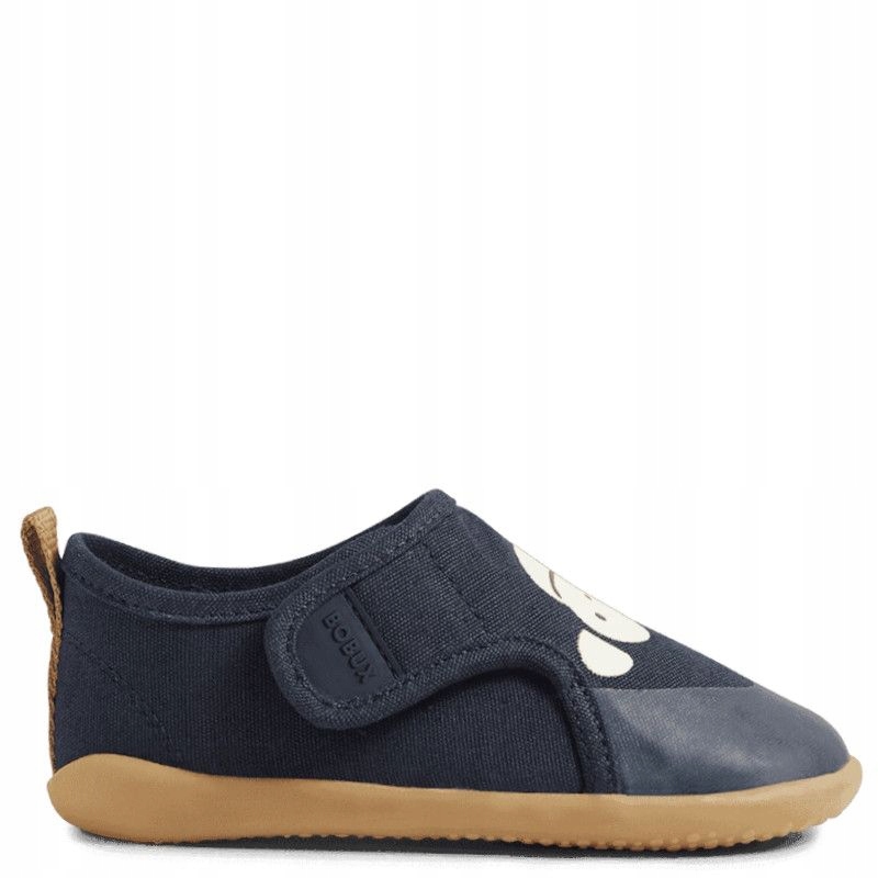 Bobux Indie Monkey Navy Barefoot kapcie papcie Elastyczne dziecięce 23