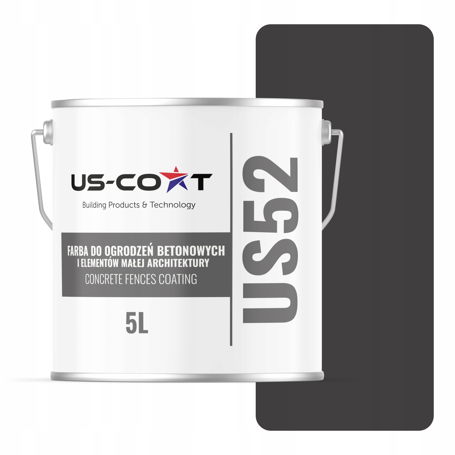 Farba Na Betón, Plotové Brány, Vonkajšia, 5 L, Farba Čierna, F268