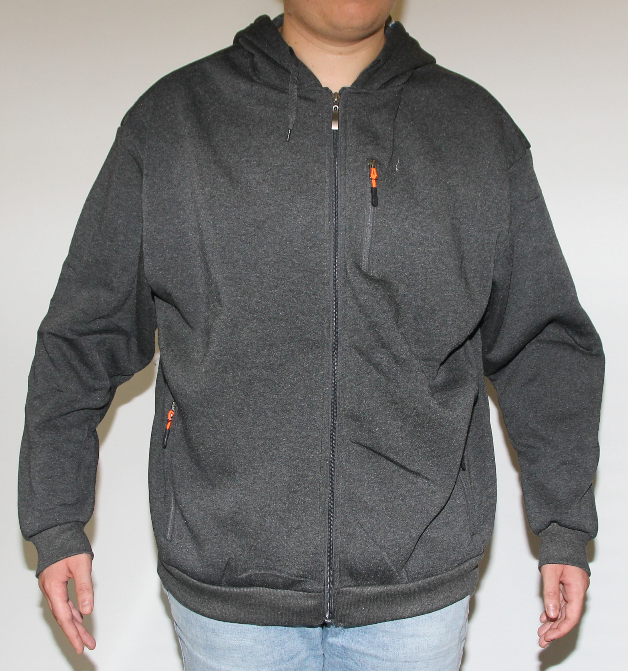 

Bluza Męska Ocieplana Rozpinana kaptur melanż 6XL