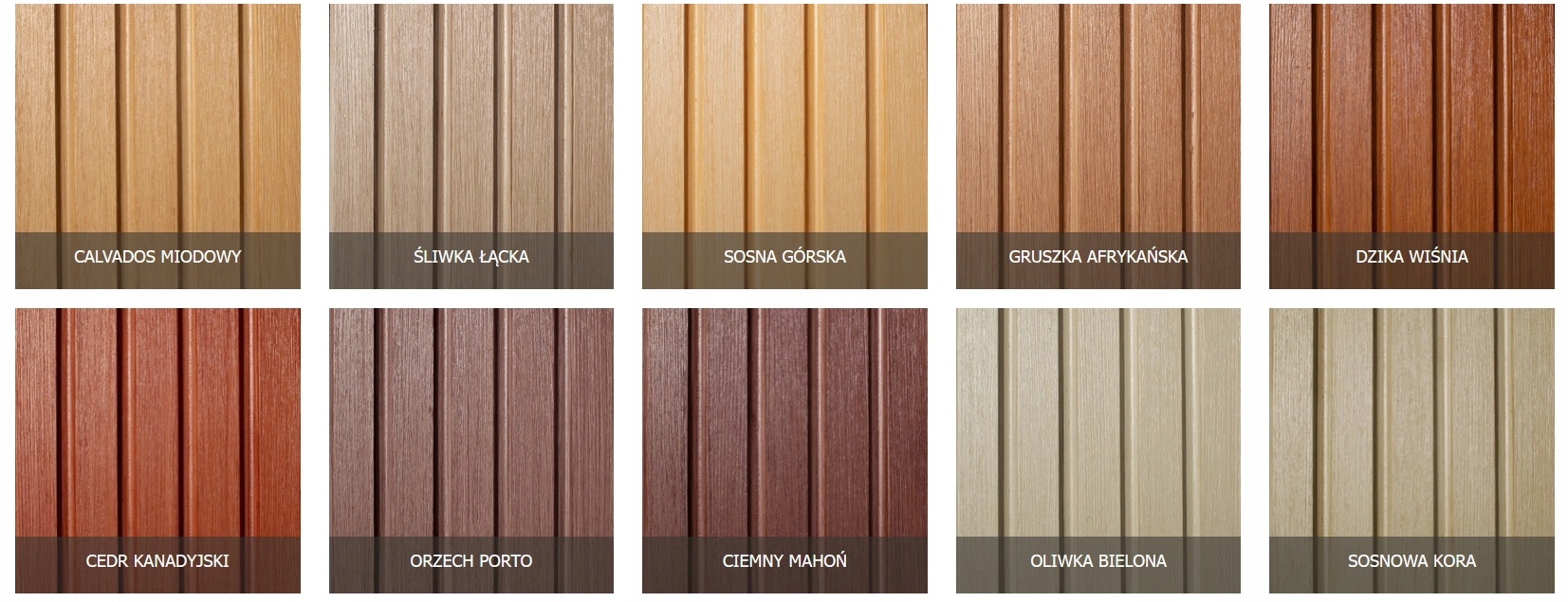 Lamele Ryfle Greinplast panel elewacyjny PRÓBKA Marka Greinplast