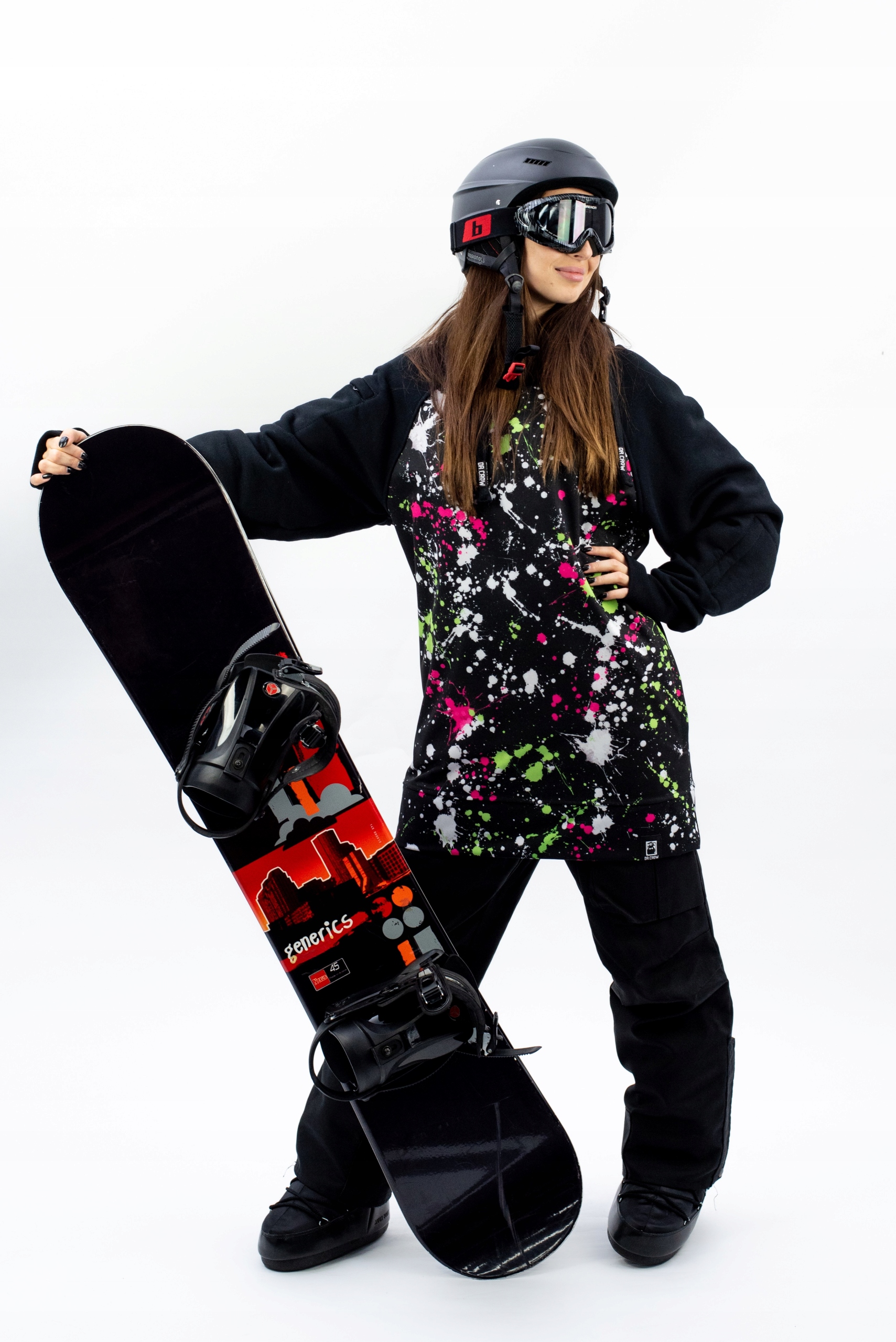 Damska Bluza Snowboardowa Paint Drop XS