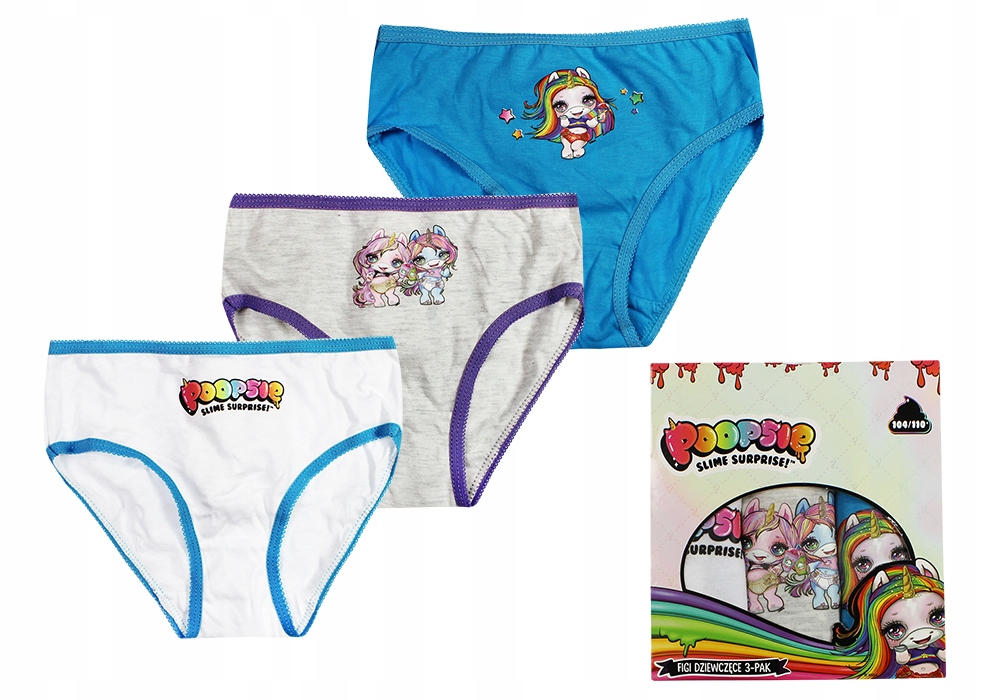 

Poopsie Majtki Dla Dziecka Figi 3-PAK 6/7LAT