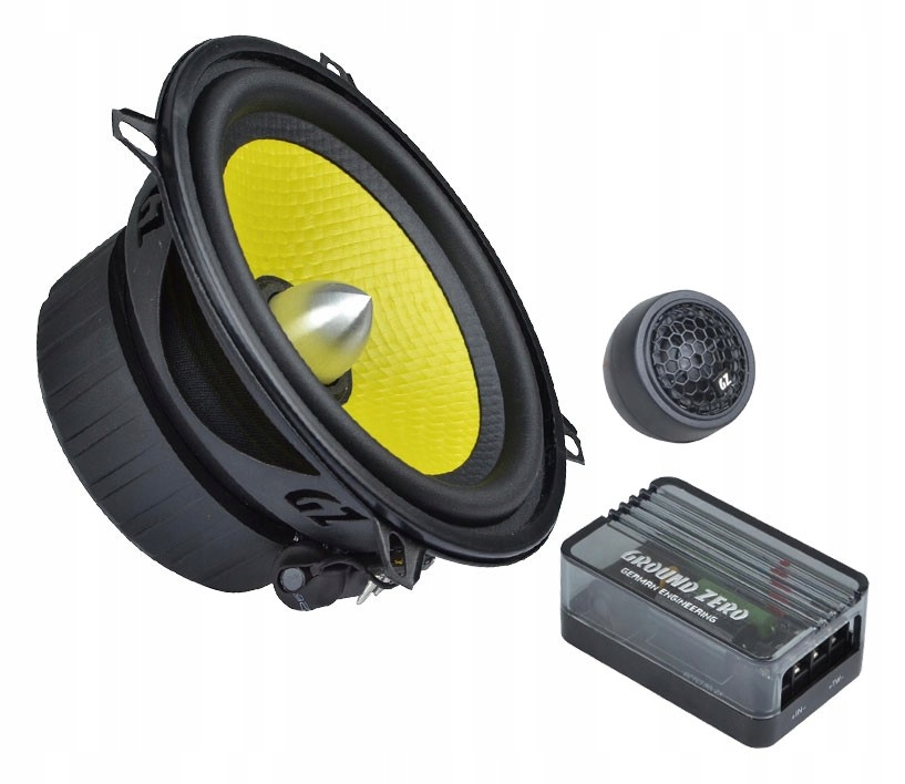 Automobilové reproduktory 13 cm 3 Ohm System výhybky Ground Zero Gztc 130.2X