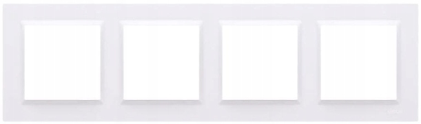 Ramka poczwórna Simon 10 CR4/11 biały