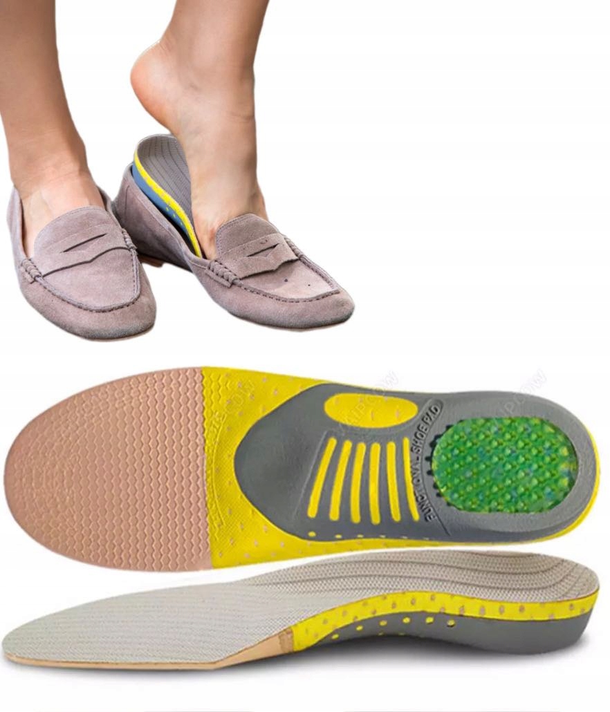 ORTOPEDYCZNE WKŁADKI NA PŁASKOSTOPIE DO OBUWIA ŻEL