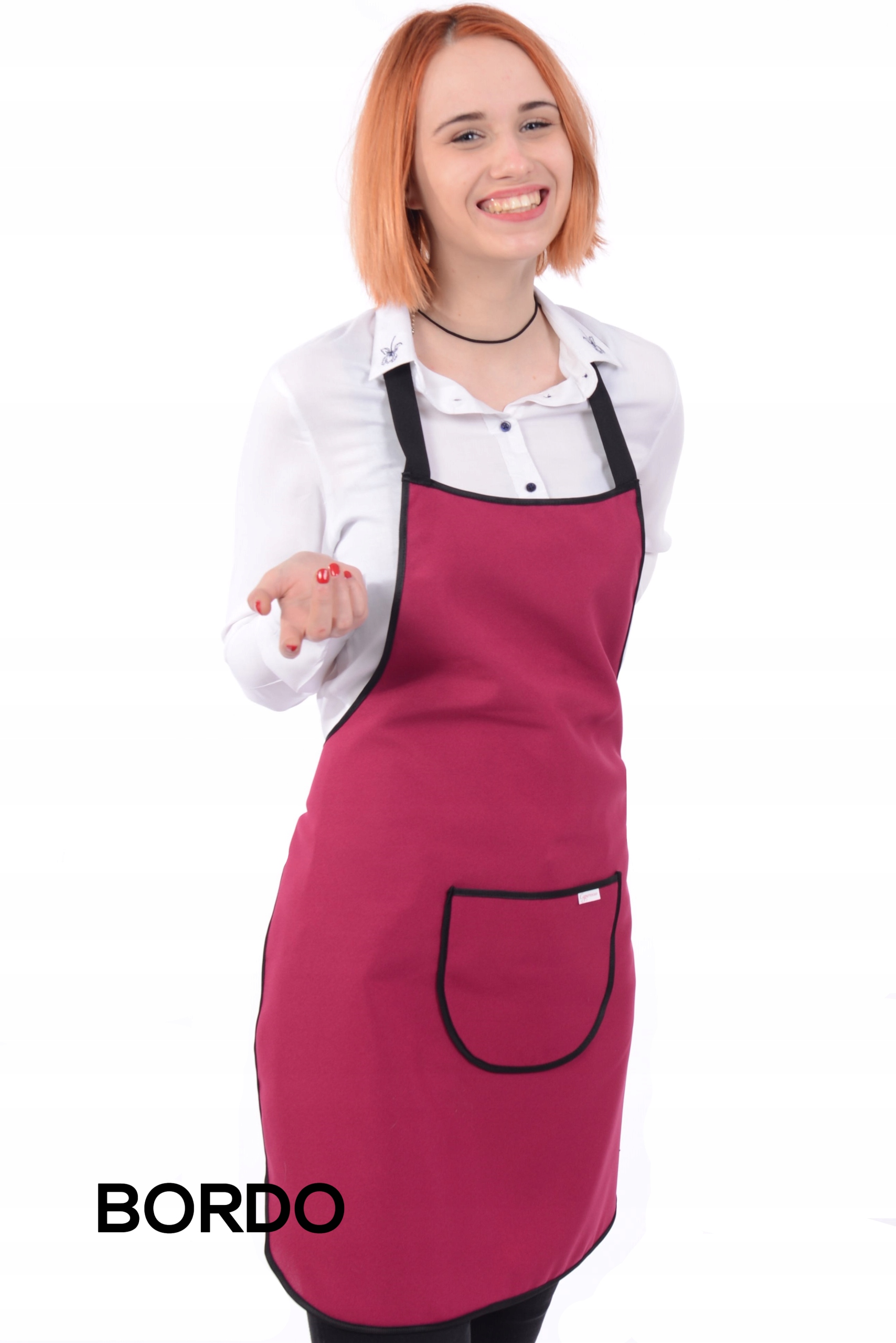 WODOODPORNY fartuch ZAPASKA UNIWERSALNY DAMSKI MĘSKI KUCHENNY na grilla Szerokość produktu 64 cm