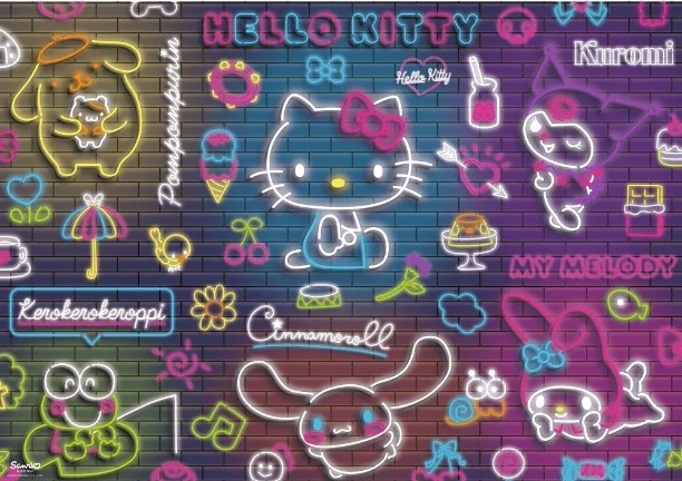 PUZZLE 500 NEON HELLO KITTY 37523