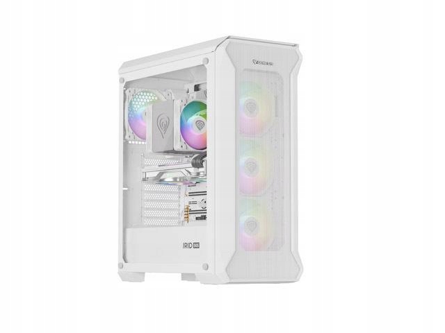 Genesis Obudowa Komputerowa Irid 505 Argb White Atx MIDI Usb 3 0 Panel Okno