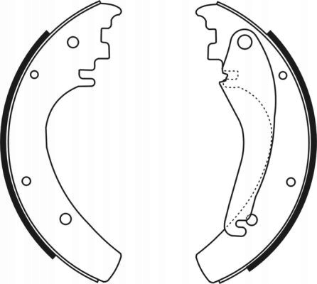 SZCZĘKI HAMULCOWE TYŁ C0M010ABE ABE Producent części ABE