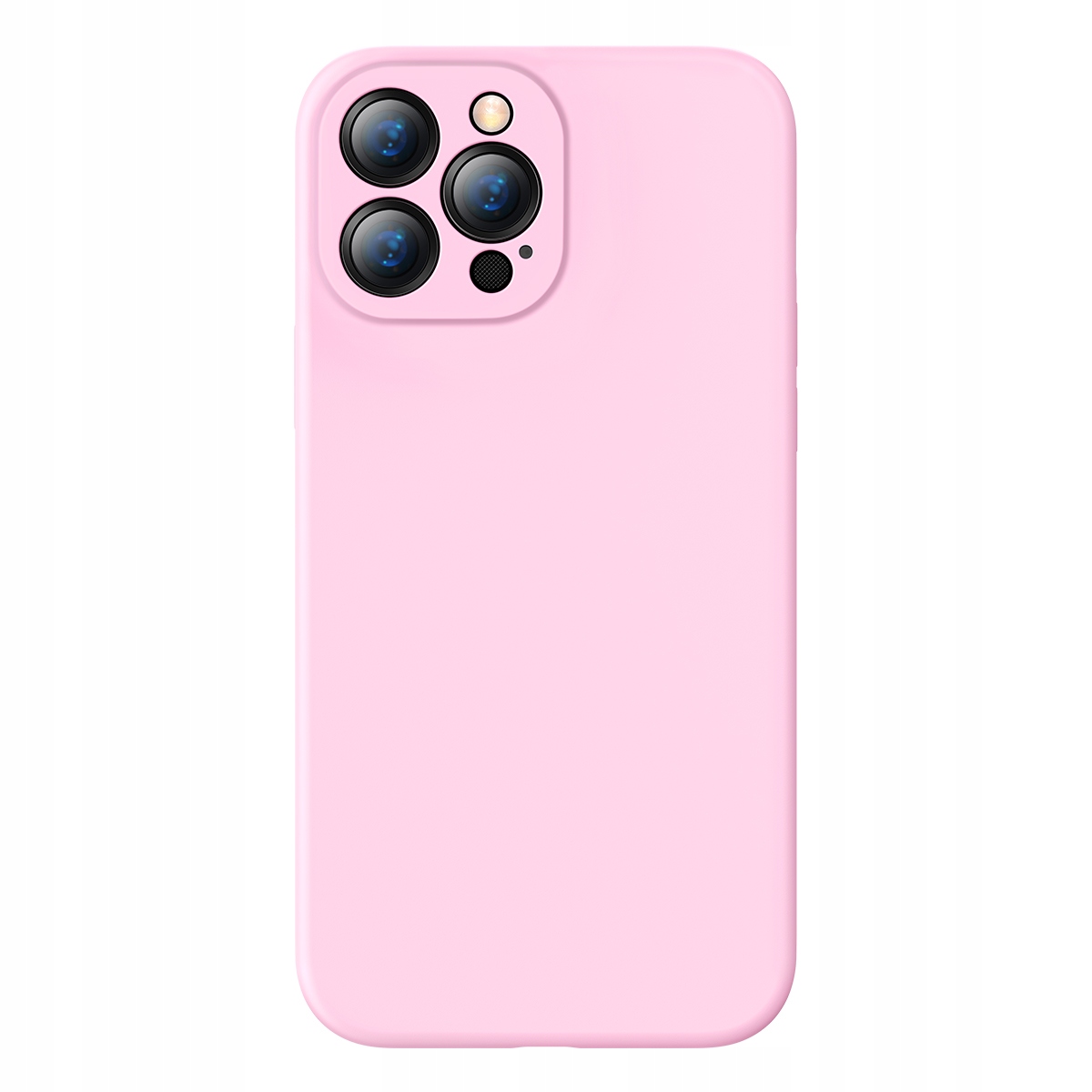 BASEUS RÓŻOWE ETUI SYLIKONOWE SLIM CASE OBUDOWA DO IPHONE 13 PRO MAX