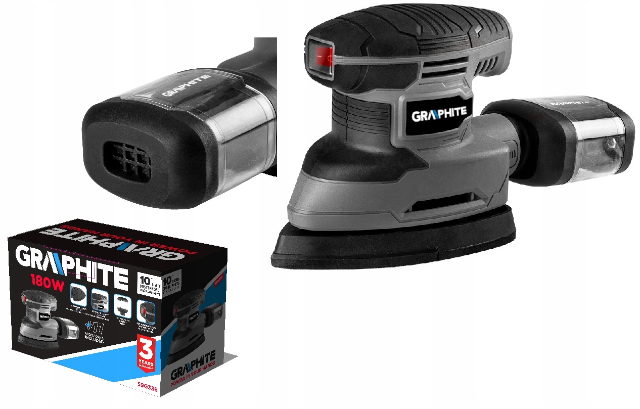 

Graphite Szlifierka oscylacyjna delta 180W 59G336