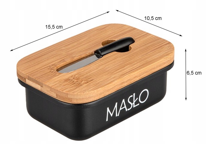 MASELNICZKA POJEMNIK NA MASŁO Z NOŻEM Marka bez marki