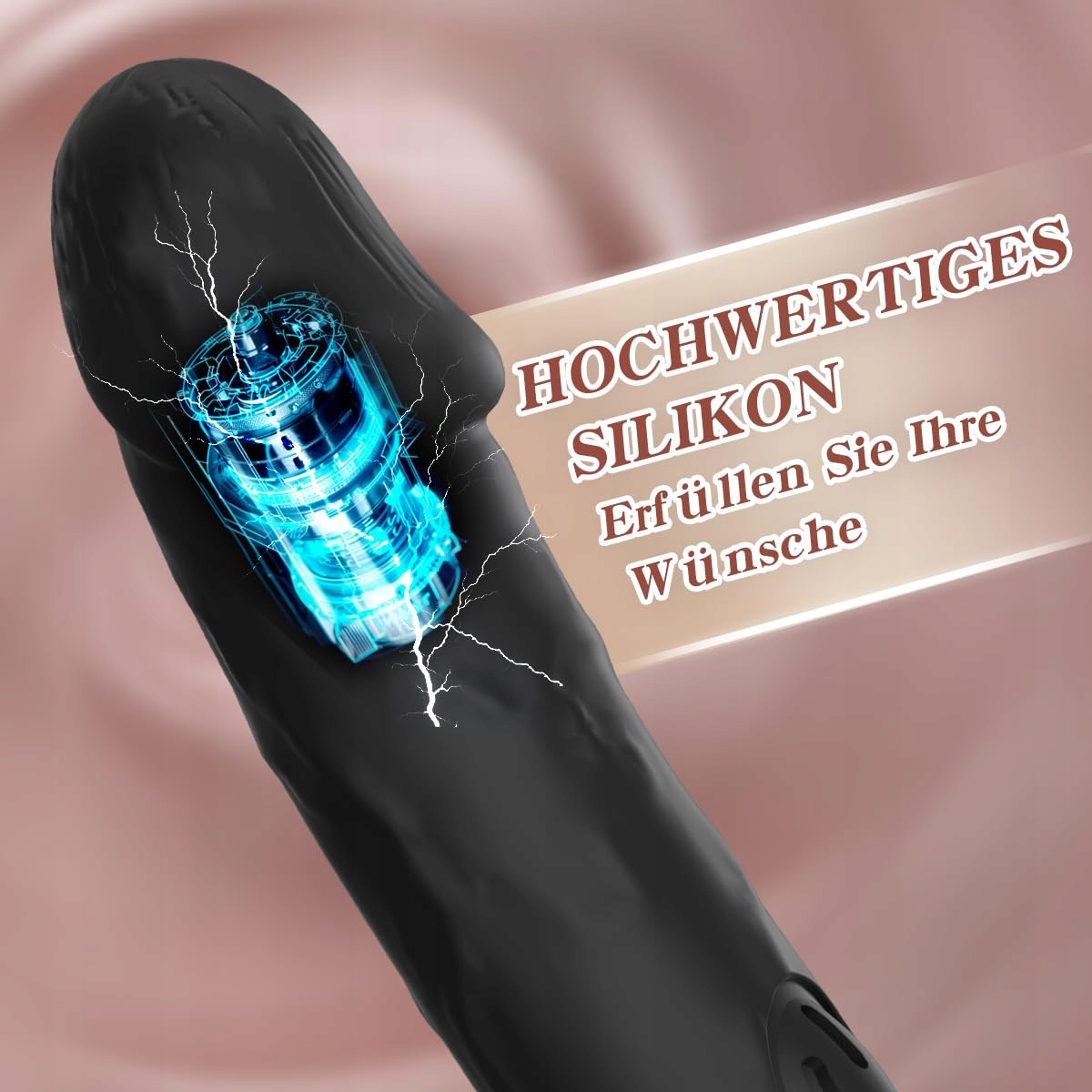 DILDO MINI Wibrator Dla Kobiet Cichy Masażer G-punkt Klitoris 10 Trybów — miniatura 5