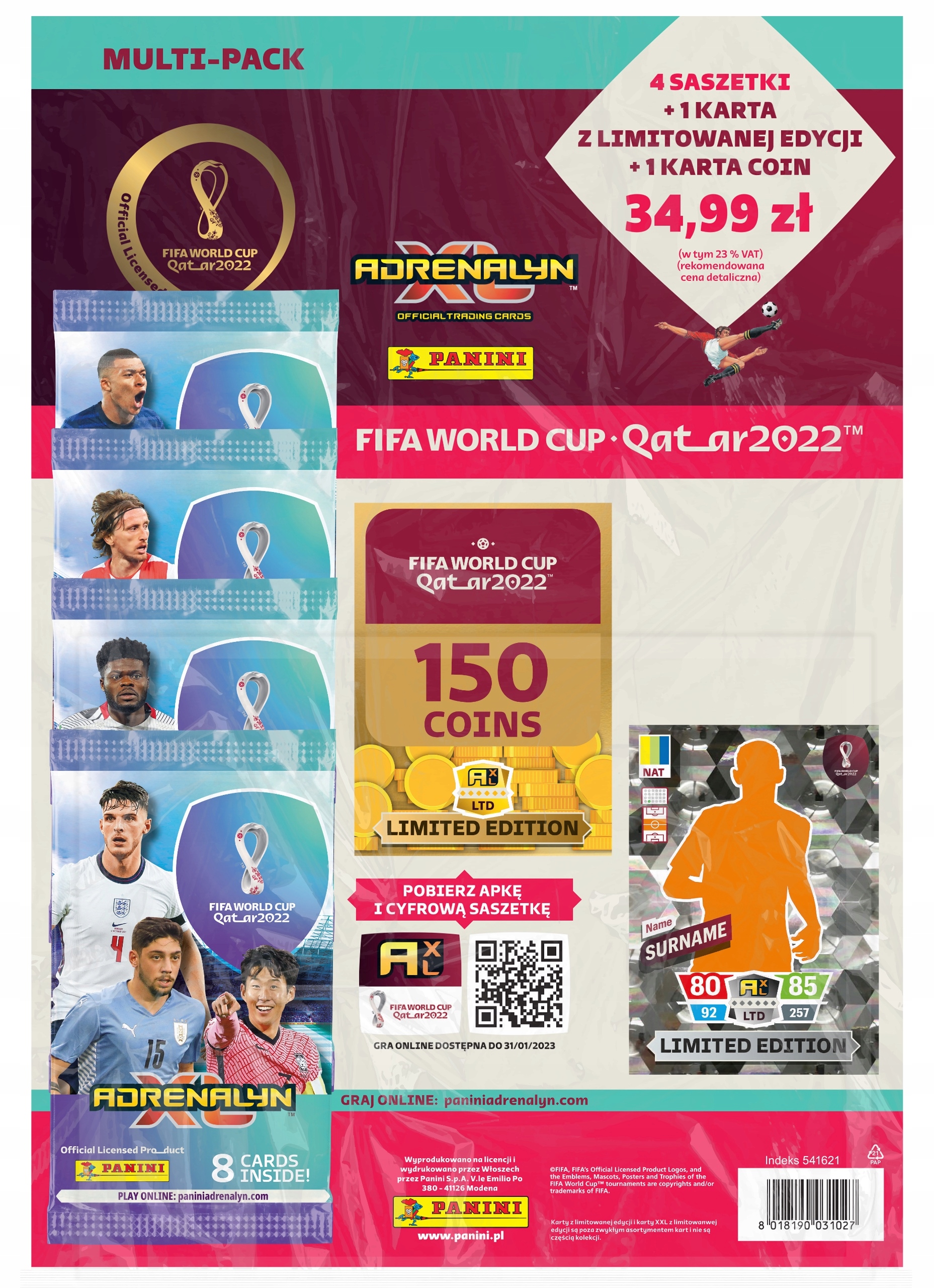 

Fifa World Cup Qatar 2022 Adrenalyn XL Multipack