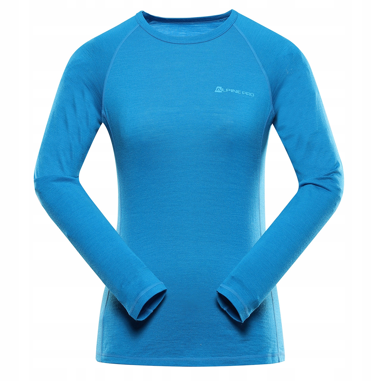 Alpine Pro Koszulka damska turystyczna z wełną merino Merena niebieski r.L
