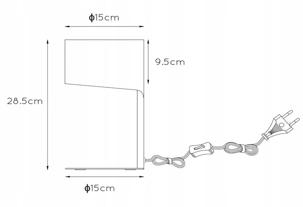 Lampa stołowa KNULLE 45504/01/30 Lucide Zasilanie sieciowe