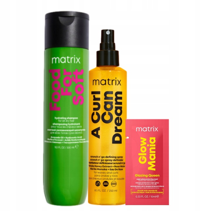 Matrix Food For Soft šampon a Accd sprej na vlnité vlasy Dárek