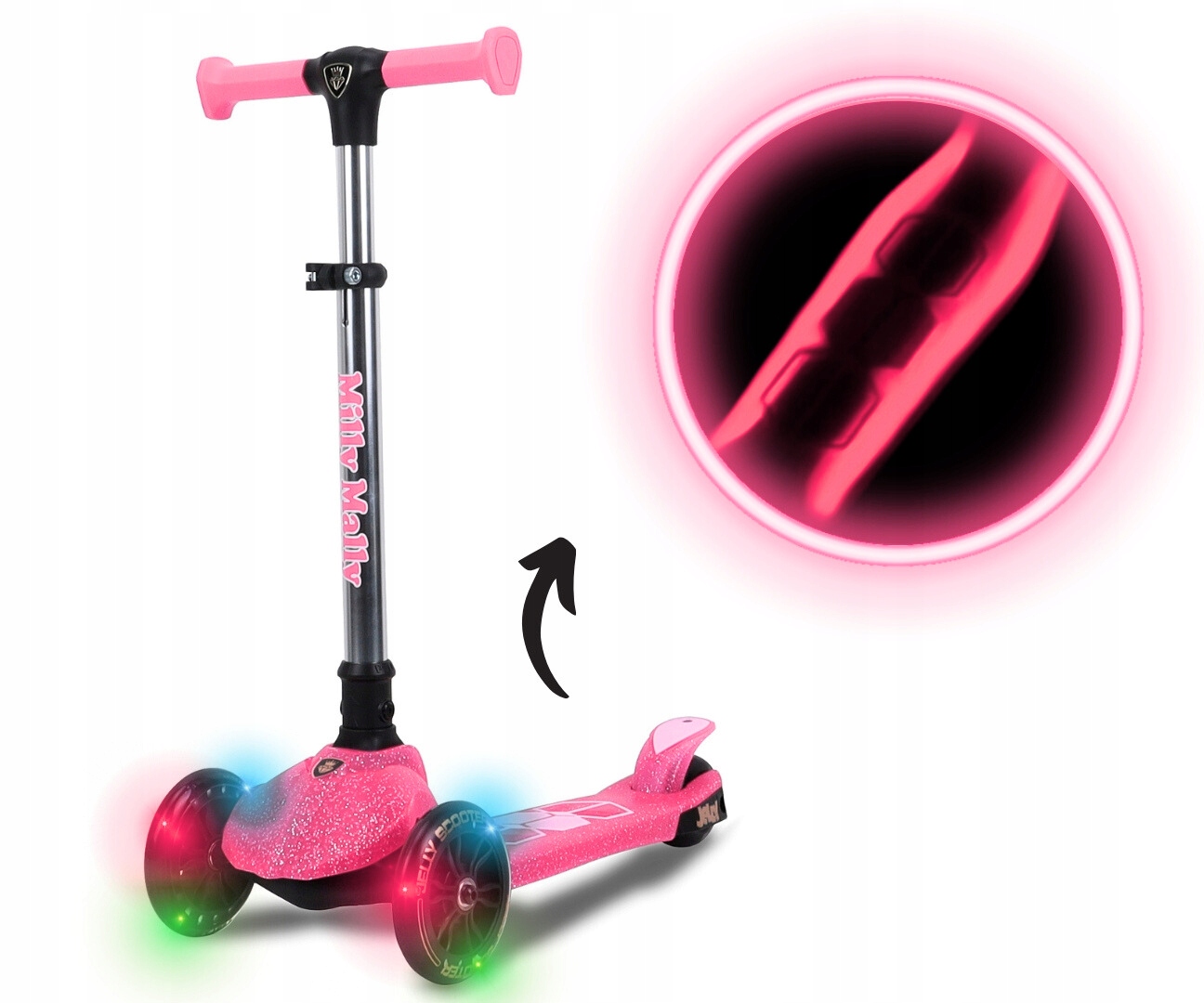 Milly Mally 6254 Scooter Jelly pink