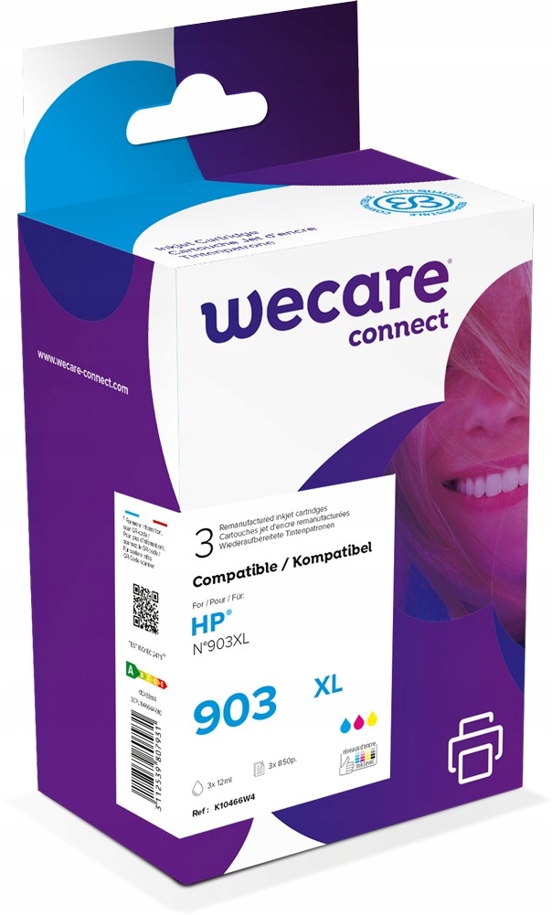 Wecare Armor ink sada kompatibilná s Hp Oj 6950, (T6M03/ T6M07/ T6M11AE),…