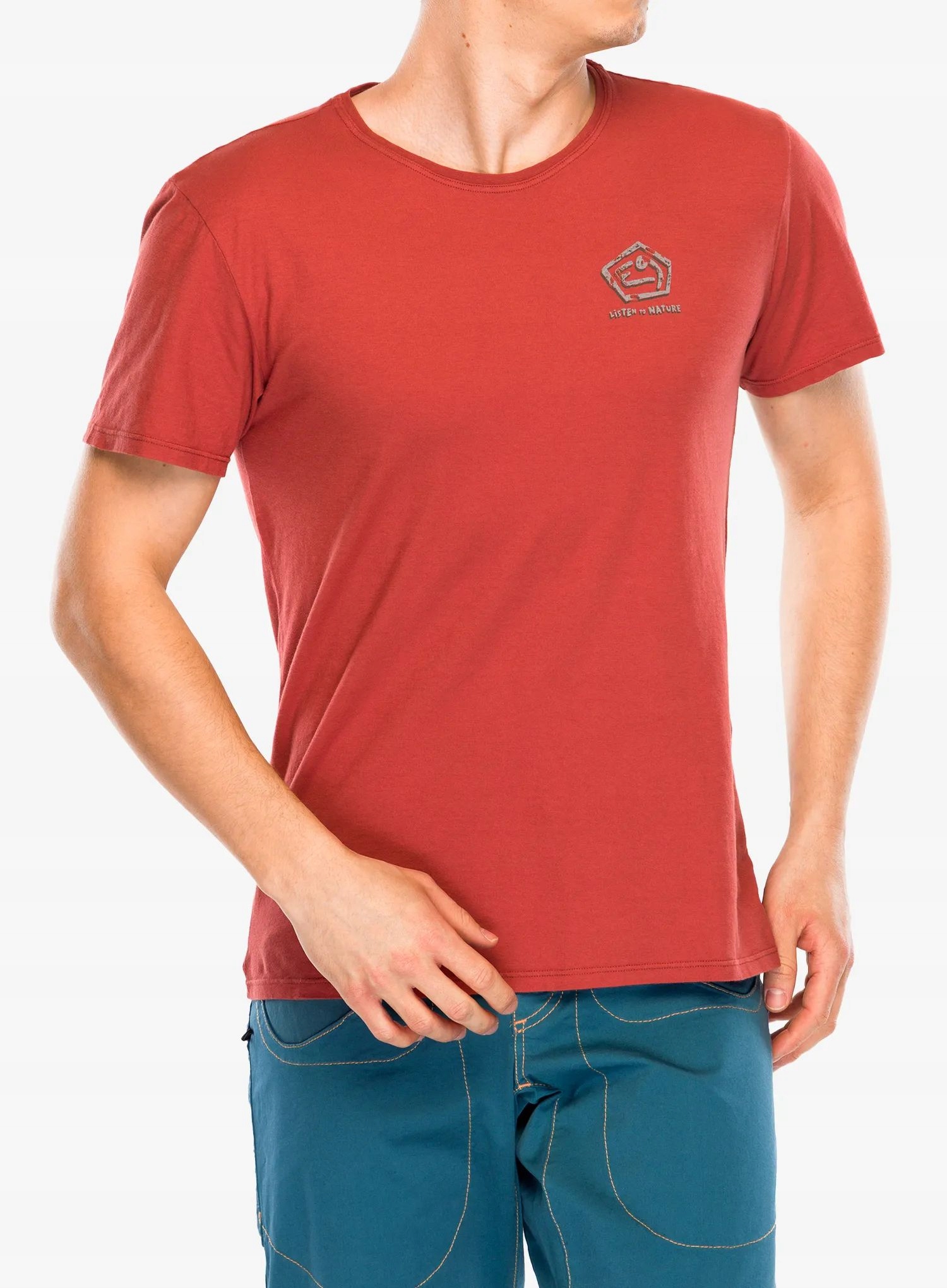 Bavlněné tričko E9 Sapiens paprika XL