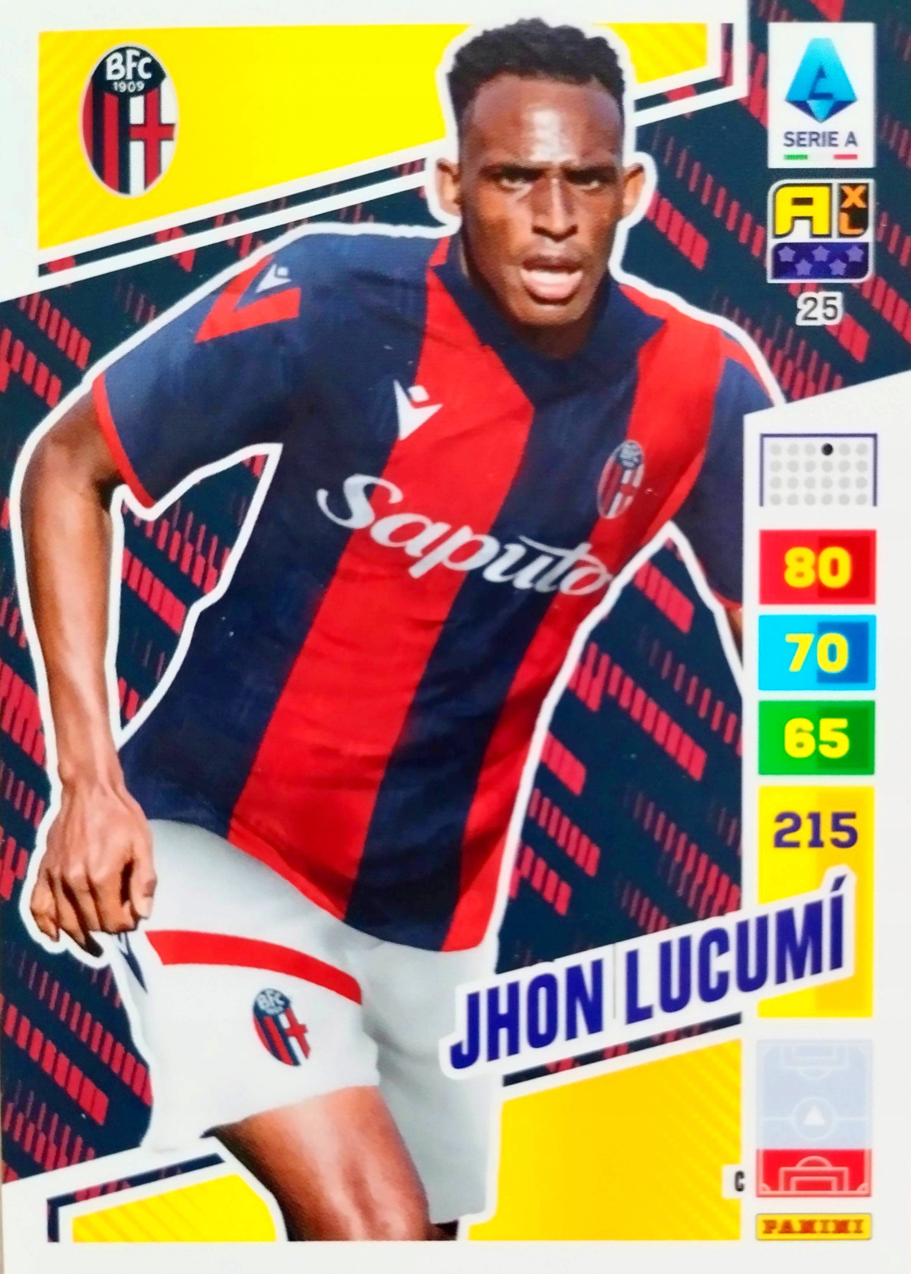 Panini Calciatori Liga Włoska 2023 2024 25 Jhon Lucumi Bologna